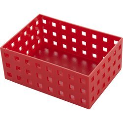 Koszyk prostokątny Tadar Confetti 15,5 x 11 cm czerwony