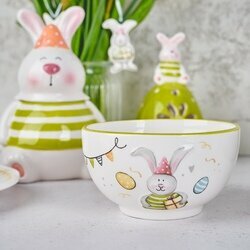 Miska saleterka ceramiczna Tadar Wielkanoc Bunny 800 ml 15 x 15 x 8 cm