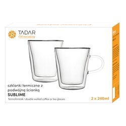 Szklanki termiczne do kawy Tadar Sublime Trapez 240 ml 2 szt.