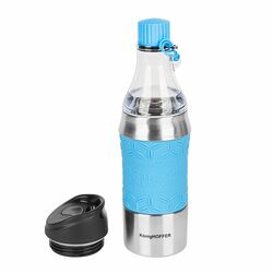 Butelka termiczna kubek 2w1 Konighoffer Troy 350-500 ml błękitna