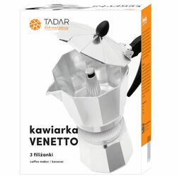 Kawiarka aluminiowa do espresso Tadar Venetto 3 filiżanki