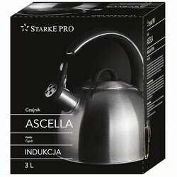 Czajnik tradycyjny Starke Pro Ascella 3 l stal nierdzewna srebrny satyna