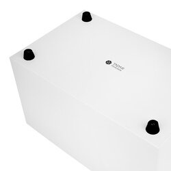 Chlebak metalowy Tadar Geometric 35,5 x 21,5 x 21 cm biały