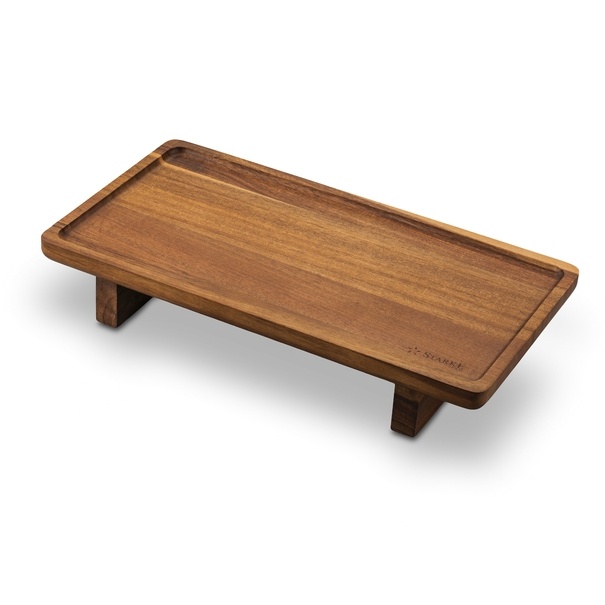 Deska do serwowania akacjowa na nóżkach Starke Pro 38 x 20,5 x 6,5 cm