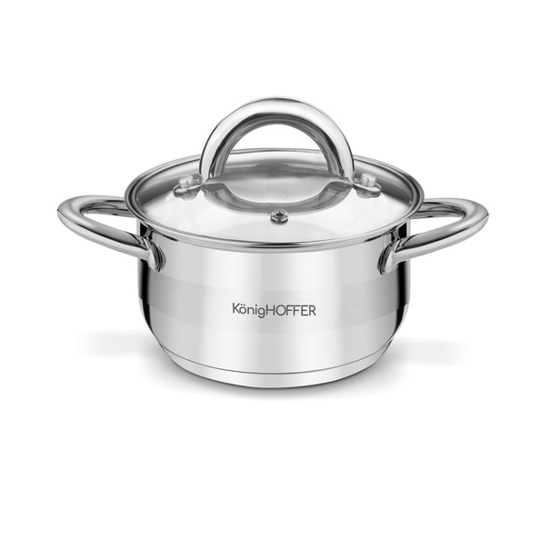 Garnek na indukcję ze stali nierdzewnej Konighoffer Faro 1,2 l