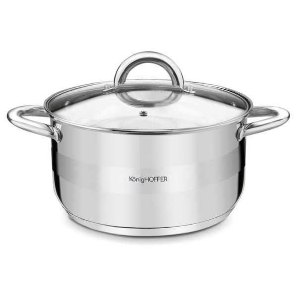 Garnek na indukcję ze stali nierdzewnej Konighoffer Faro 4,7 l
