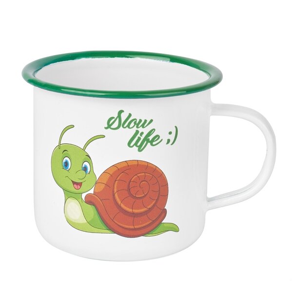 Kubek emaliowany retro Tadar Ślimak 500 ml
