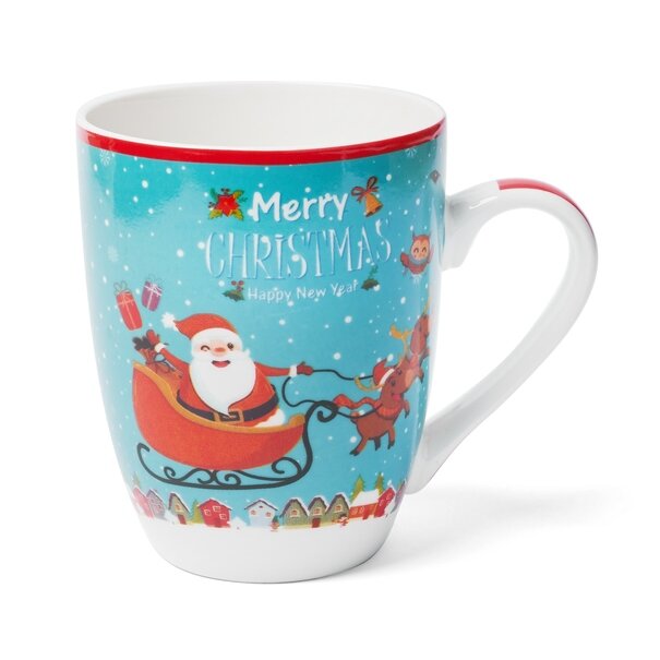 Kubek porcelanowy NBC bożonarodzeniowy Tadar Święty Mikołaj 350 ml Gift Box