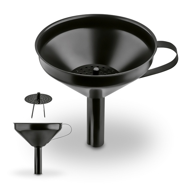 Lejek metalowy z uchwytem i sitkiem Konighoffer Dark