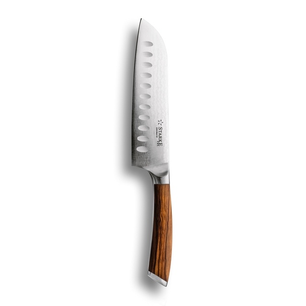 Nóż Santoku z twardej stali Starke Pro Keiko Yoko 17,5 cm