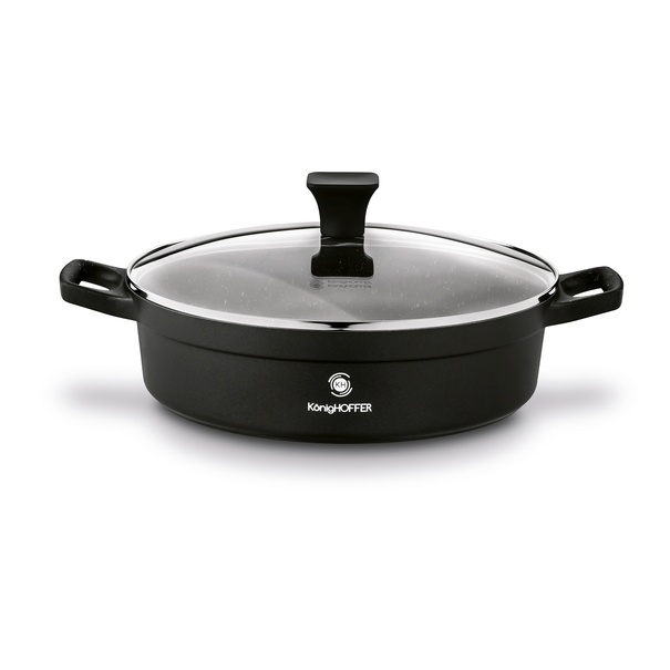 Patelnia aluminiowa na indukcję krótkie uchwyty Konighoffer Vitello 28 cm