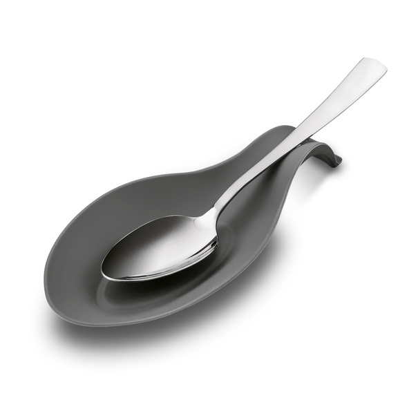 Silikonowa podstawka pod łyżkę Tadar 19,5 x 10 cm szara