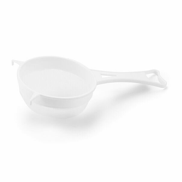 Passoire Blanche FACKELMANN Arcadalina - Support Stable Pour Casseroles - 15x28 Cm - Lavable Lave-Vaisselle