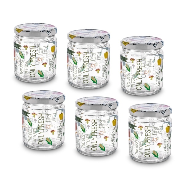 Słoiki szklane z metalową zakrętką Tadar Papryka 400 ml 6 sztuk