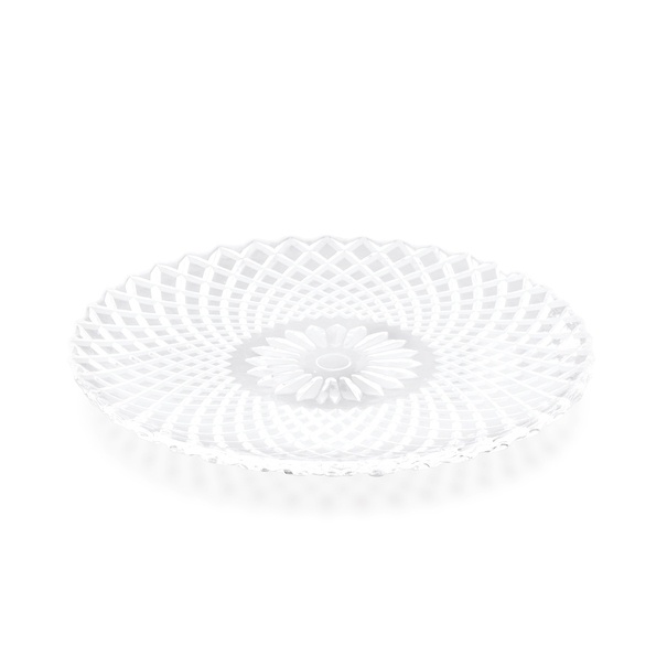 Talerz na ciasto płytki szklany Tadar Madeline 30 cm
