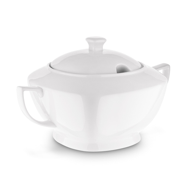 Waza do zupy porcelanowa Tadar II 3 l biała