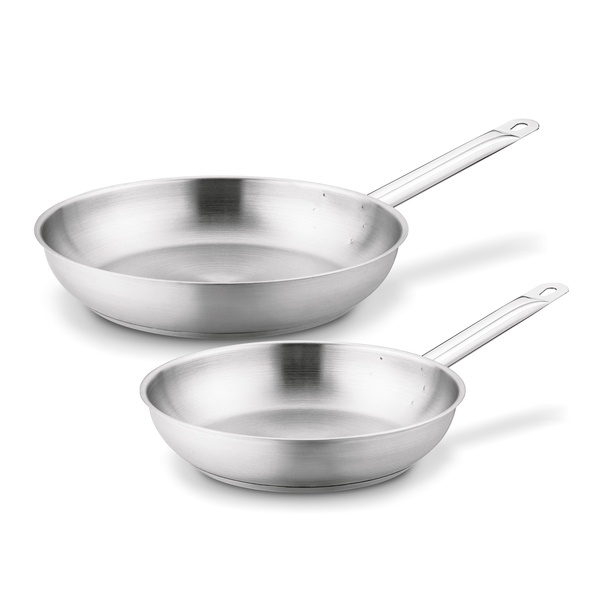 Zestaw 2 patelni stalowych na indukcję Starke Pro Gastro 24 cm 28 cm
