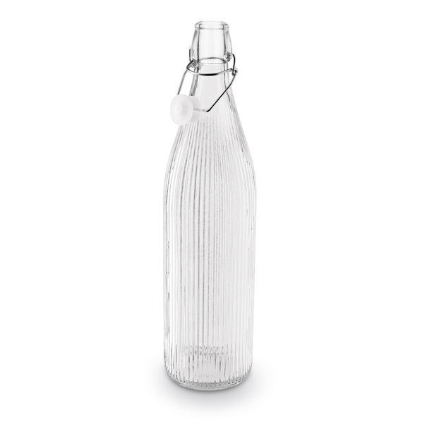 Butelka szklana z klipsem Tadar Paski 1000 ml