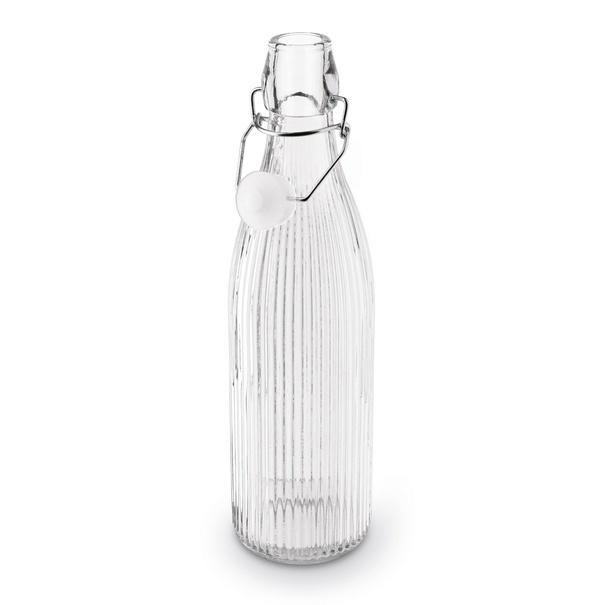 Butelka szklana z klipsem Tadar Paski 550 ml