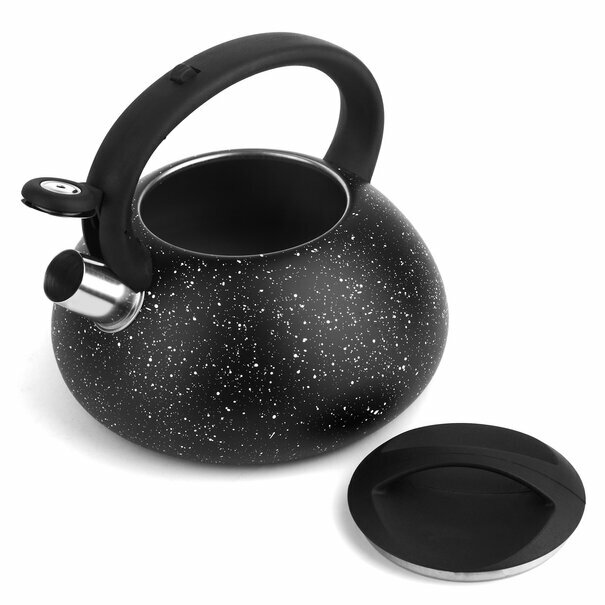 Czajnik z gwizdkiem KonigHOFFER Black Marble 3 l czarny