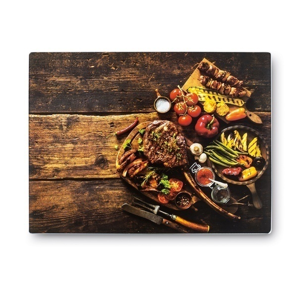 Deska do krojenia szklana Tadar Tasty 40 x 30 cm