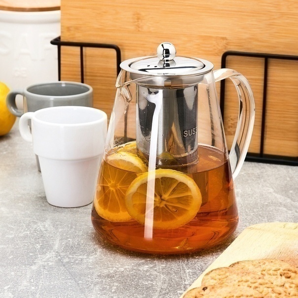 Dzbanek do herbaty z podgrzewaczem i zaparzaczem Konighoffer Tibi 1,3 l