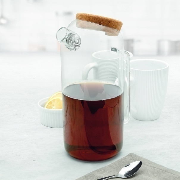 Dzbanek szklany ze spiralą filtrującą i podgrzewaczem Konighoffer Timor 1,7 l