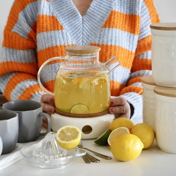 Dzbanek szklany ze spiralą i podgrzewaczem ceramicznym Konighoffer Nexo 1,3 l