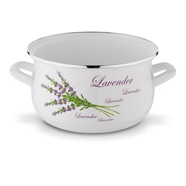 Garnek emaliowany Tadar Lawenda 5 l