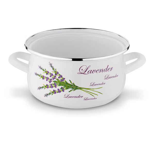 Garnek emaliowany Tadar Lawenda 1,6 l