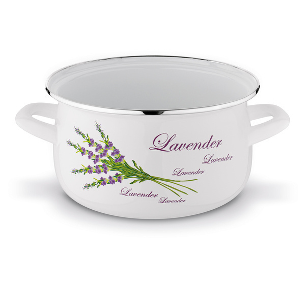 Garnek emaliowany Tadar Lawenda 3 l