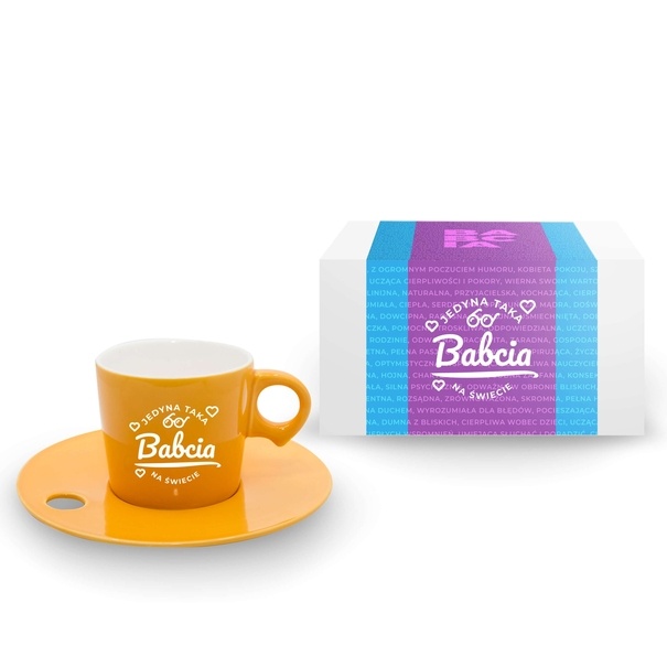 Filiżanka ze spodkiem na Dzień Babci House of Mugs design by Max Gift 150 ml