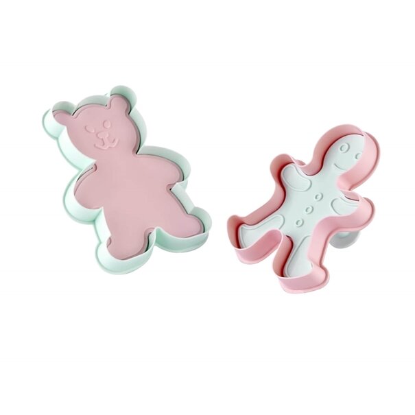 Foremki do wykrawania ciastek Sunplast Pastel 2 szt. mix wzor&oacute;w