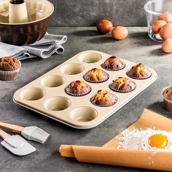 Forma do 12 muffinek z powłoką ceramiczną Tadar 35 x 26,5 x 3 cm