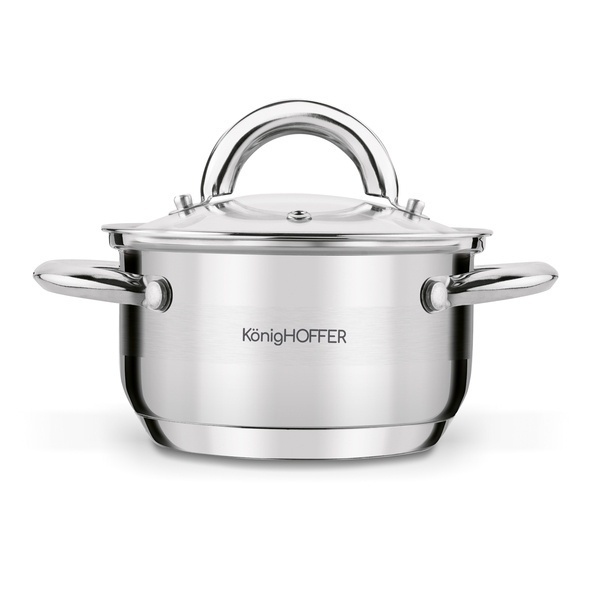 Garnek na indukcję ze stali nierdzewnej Konighoffer Faro 1,2 l