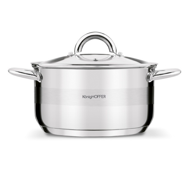 Garnek na indukcję ze stali nierdzewnej Konighoffer Faro 4,7 l