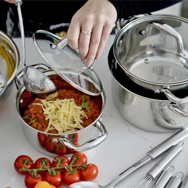 Garnek nierdzewny z pokrywką Tadar Alma 1,8 l