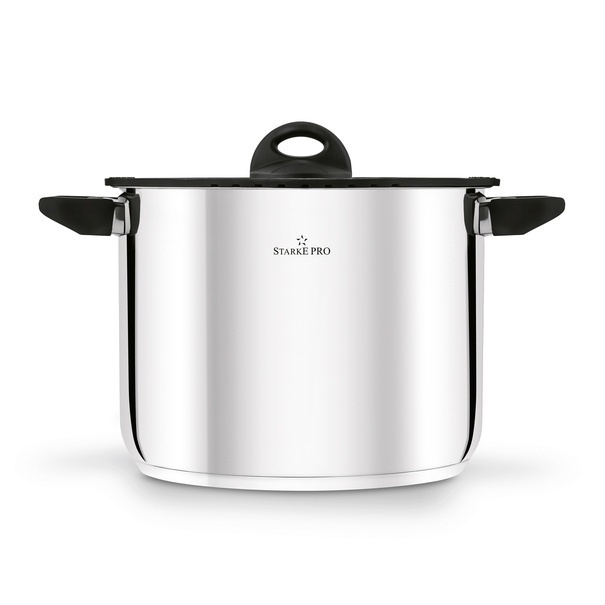 Garnek wysoki nierdzewny z pokrywką Starke Pro Sante 10,5 l indukcja