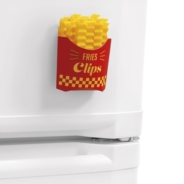 Klipsy do zamykania torebek z magnesem Tadar French Fries 12 sztuk