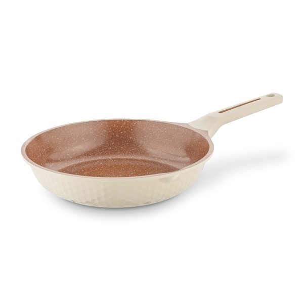 Komplet 3 patelni na indukcję Starke Pro Texture Creamy 20 24 28 cm