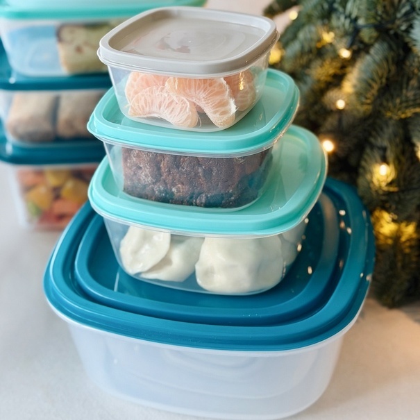 Komplet 7 pojemnik&oacute;w na żywność Tadar Pilado kwadratowe