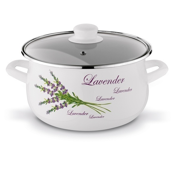 Komplet garnk&oacute;w emaliowanych Tadar Lawenda 6 element&oacute;w