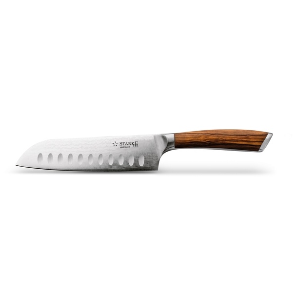 Nóż Santoku z twardej stali Starke Pro Keiko Yoko 17,5 cm