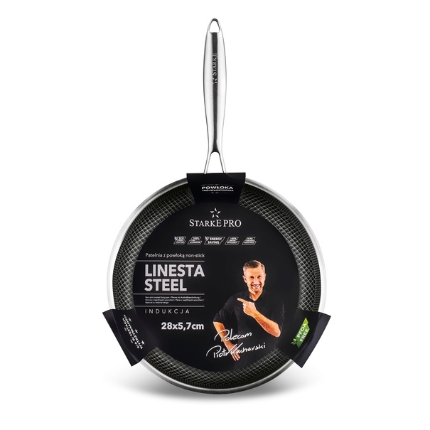 Patelnia nierdzewna Starke Pro Linesta Steel 28 cm