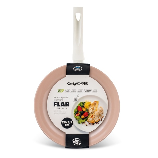 Patelnia z powłoką ceramiczną indukcyjna Konighoffer Flar 28 cm