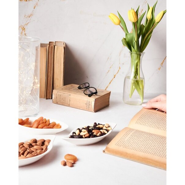 P&oacute;łmiski płytkie Tadar Łezka 3 szt. białe