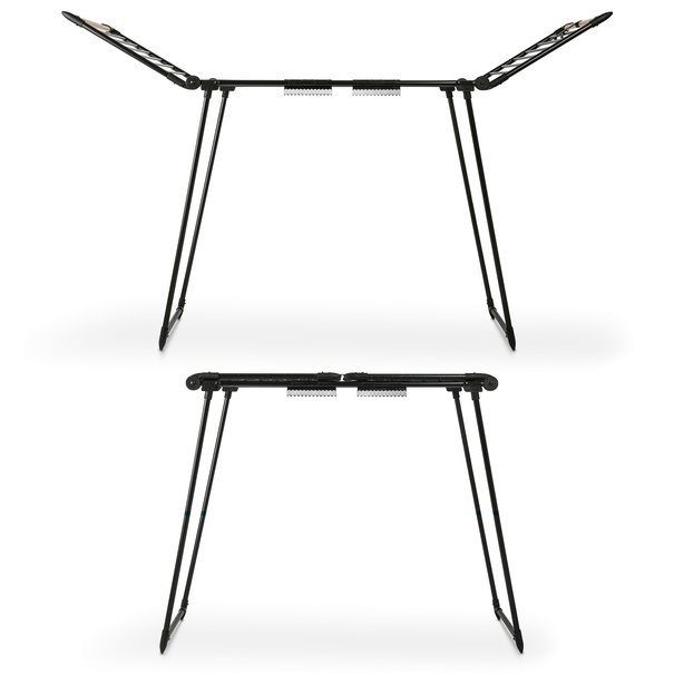 Suszarka balkonowa Konighoffer Spring Black Wooden 174 x 61 x 108 cm