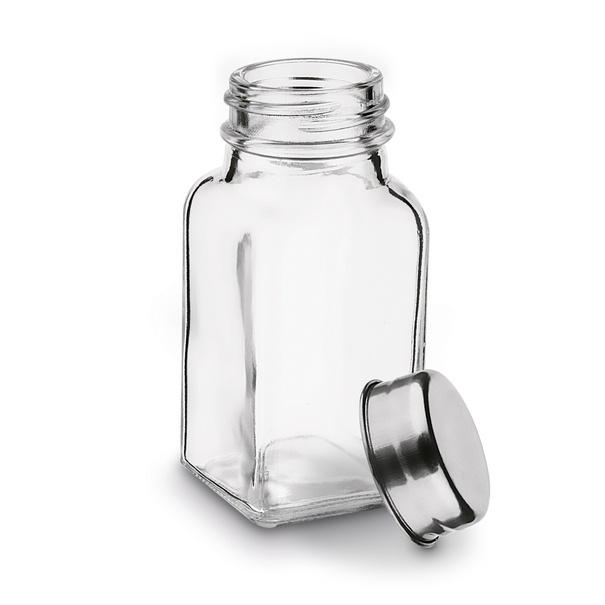 Szklana butelka z zakrętką kwadratowa Tadar 75 ml