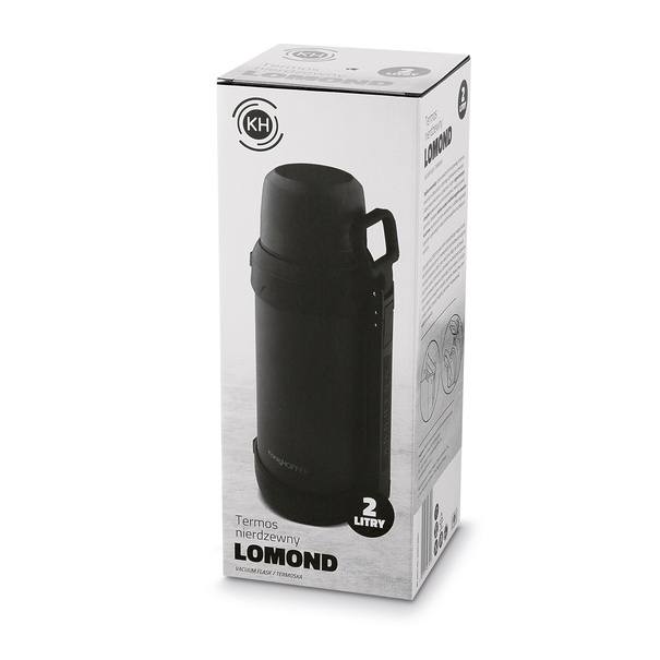 Termos nierdzewny Konighoffer Lomond czarny 2 l