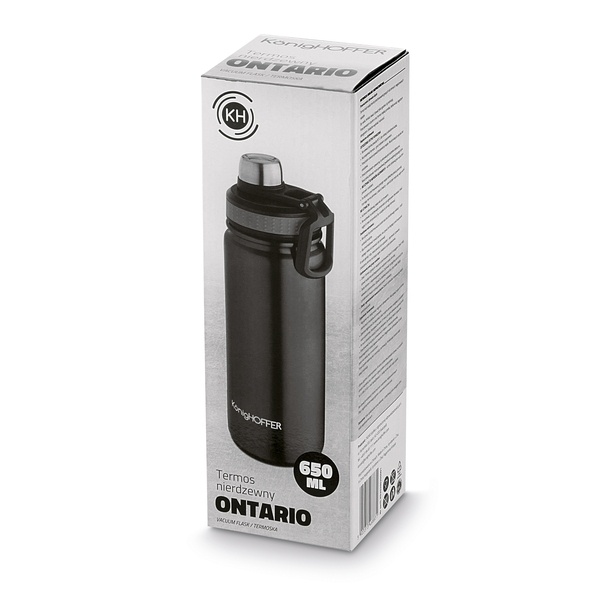 Termos nierdzewny Konighoffer Ontario black 650 ml